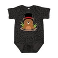 thumbnail image 1 of Inktastic Groundhog Day with Groundhog in Top Hat Boys or Girls Baby Bodysuit, 1 of 5