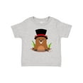 thumbnail image 1 of Inktastic Groundhog Day with Groundhog in Top Hat Boys or Girls Baby T-Shirt, 1 of 5