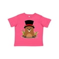 thumbnail image 1 of Inktastic Groundhog Day with Groundhog in Top Hat Boys or Girls Toddler T-Shirt, 1 of 5