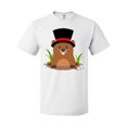 thumbnail image 1 of Inktastic Groundhog Day with Groundhog in Top Hat T-Shirt, 1 of 5