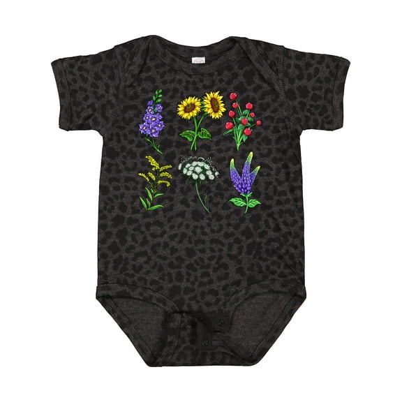 Inktastic Group of Beautiful Wildflowers Boys or Girls Baby Bodysuit