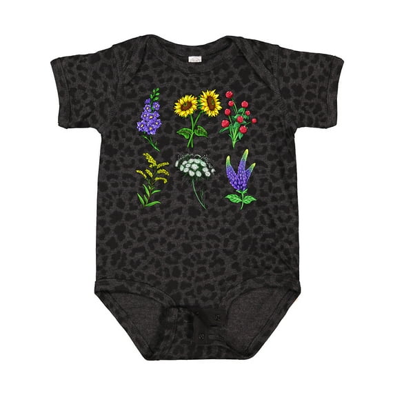 Inktastic Group of Beautiful Wildflowers Boys or Girls Baby Bodysuit