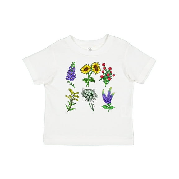 Inktastic Group of Beautiful Wildflowers Boys or Girls Baby T-Shirt