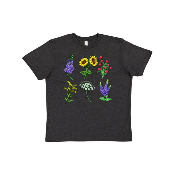 Inktastic Group of Beautiful Wildflowers Youth T-Shirt