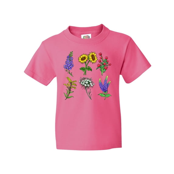 Inktastic Group of Beautiful Wildflowers Youth T-Shirt
