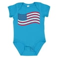 thumbnail image 1 of Inktastic Grunge American Flag Boys or Girls Baby Bodysuit, 1 of 5