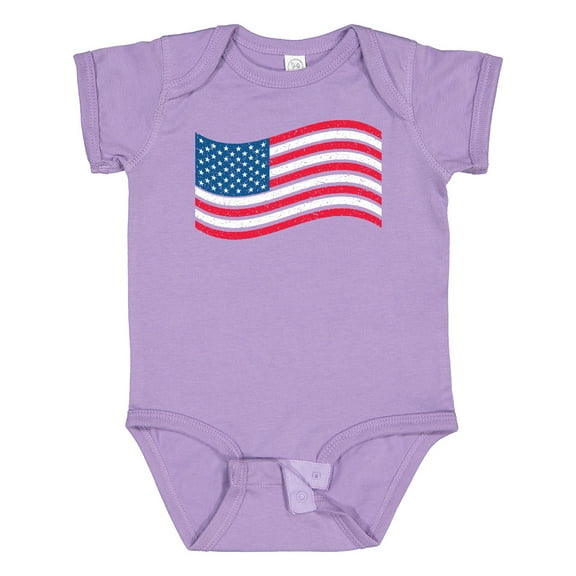 Inktastic Grunge American Flag Boys or Girls Baby Bodysuit