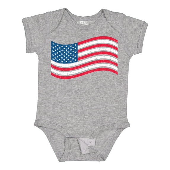 Inktastic Grunge American Flag Boys or Girls Baby Bodysuit