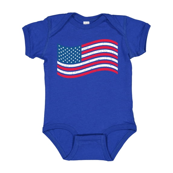 Inktastic Grunge American Flag Boys or Girls Baby Bodysuit