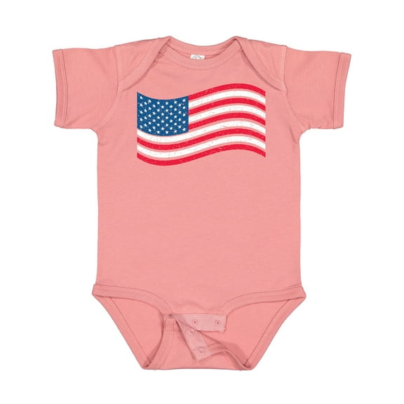 Inktastic Grunge American Flag Boys or Girls Baby Bodysuit