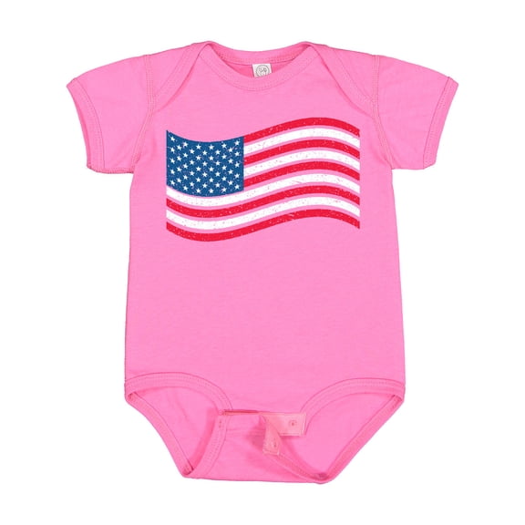 Inktastic Grunge American Flag Boys or Girls Baby Bodysuit