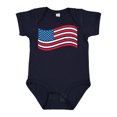 thumbnail image 1 of Inktastic Grunge American Flag Boys or Girls Baby Bodysuit, 1 of 5