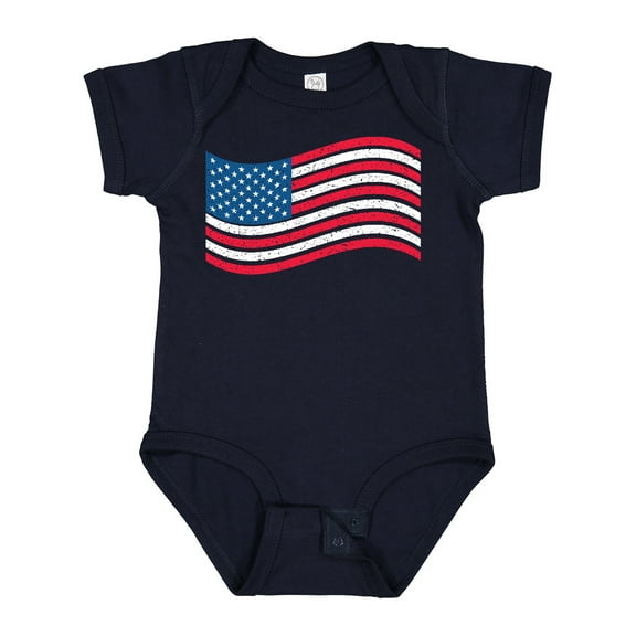 Inktastic Grunge American Flag Boys or Girls Baby Bodysuit
