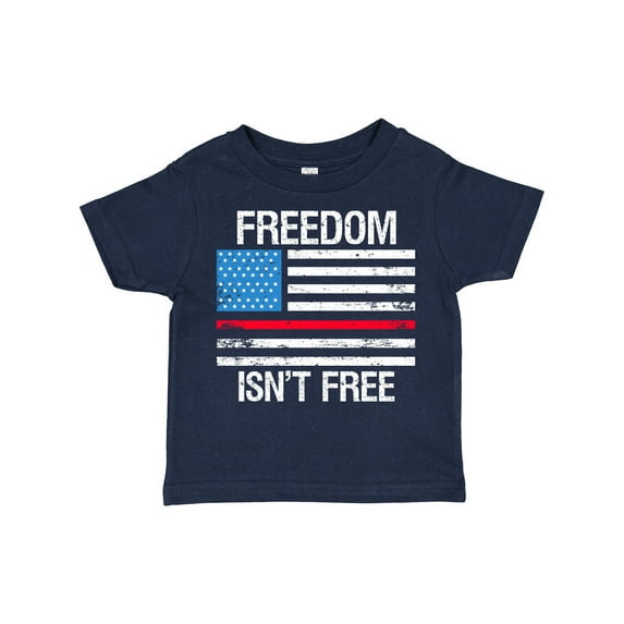 Inktastic Grunge American Flag Freedom Isn't Free Boys or Girls Toddler T-Shirt