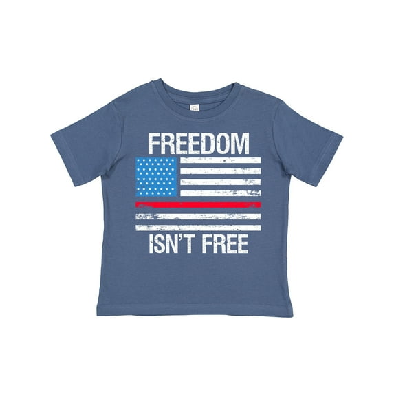Inktastic Grunge American Flag Freedom Isn't Free Boys or Girls Toddler T-Shirt