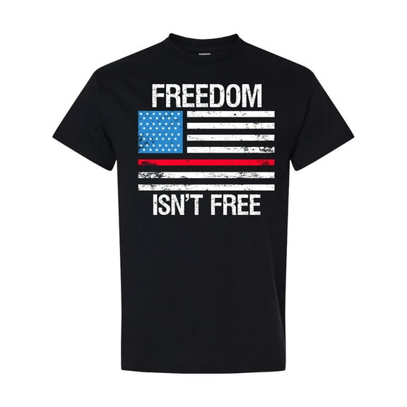 Inktastic Grunge American Flag Freedom Isn't Free T-Shirt