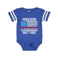thumbnail image 1 of Inktastic Grunge American Flag Freedom isn't Free Boys or Girls Baby Bodysuit, 1 of 5