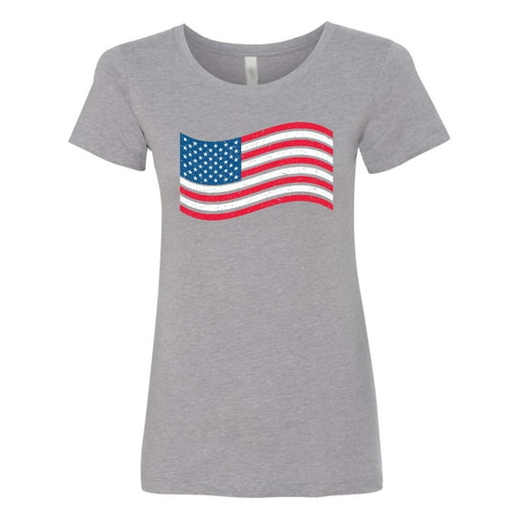 Inktastic Grunge American Flag Women's T-Shirt