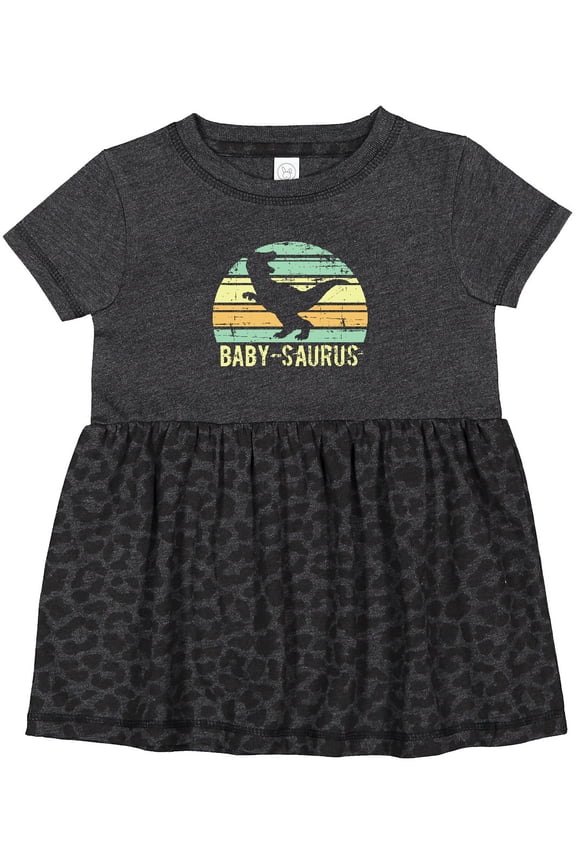 Grunge Baby-saurus T-rex Girls Baby Dress