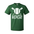 thumbnail image 1 of Inktastic Grunge Eat Sleep Baseball Repeat T-Shirt, 1 of 5