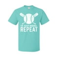 thumbnail image 1 of Inktastic Grunge Eat Sleep Baseball Repeat T-Shirt, 1 of 5