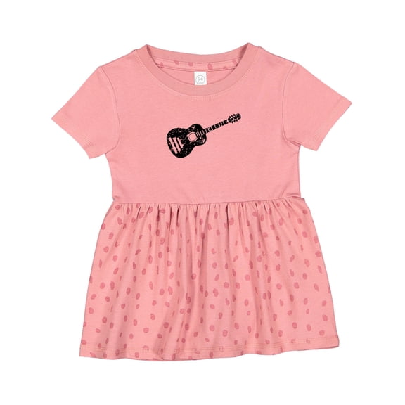 Inktastic Grunge Guitar Girls Baby Dress