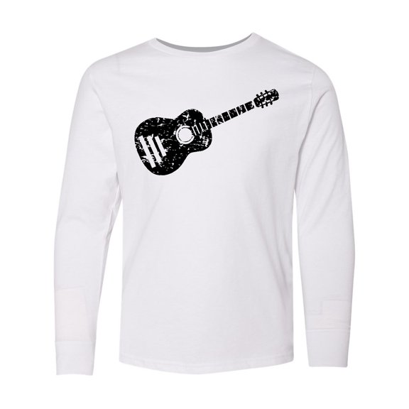 Inktastic Grunge Guitar Long Sleeve Youth T-Shirt