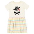thumbnail image 1 of Inktastic Grunge Pirate Skull and Cross Bones Girls Toddler Dress, 1 of 5