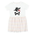thumbnail image 1 of Inktastic Grunge Pirate Skull and Cross Bones Girls Toddler Dress, 1 of 5