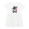 thumbnail image 1 of Inktastic Grunge Pirate Skull and Cross Bones Girls Toddler Dress, 1 of 5