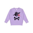 thumbnail image 1 of Inktastic Grunge Pirate Skull and Cross Bones Toddler Sweatshirt, 1 of 4
