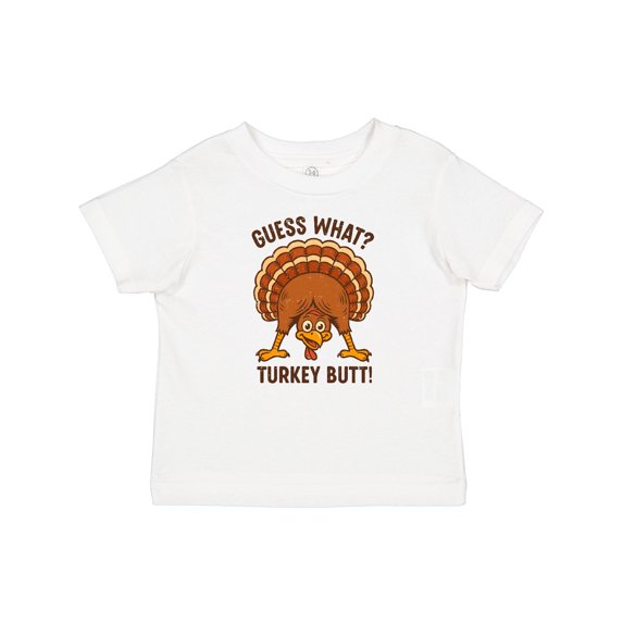 Inktastic Guess What Turkey Butt Boys or Girls Baby T-Shirt