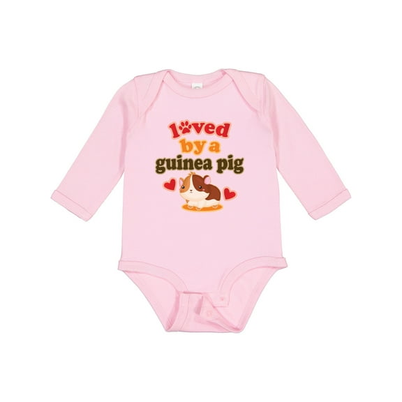 Inktastic Guinea Pig Pet Owner Boys or Girls Long Sleeve Baby Bodysuit