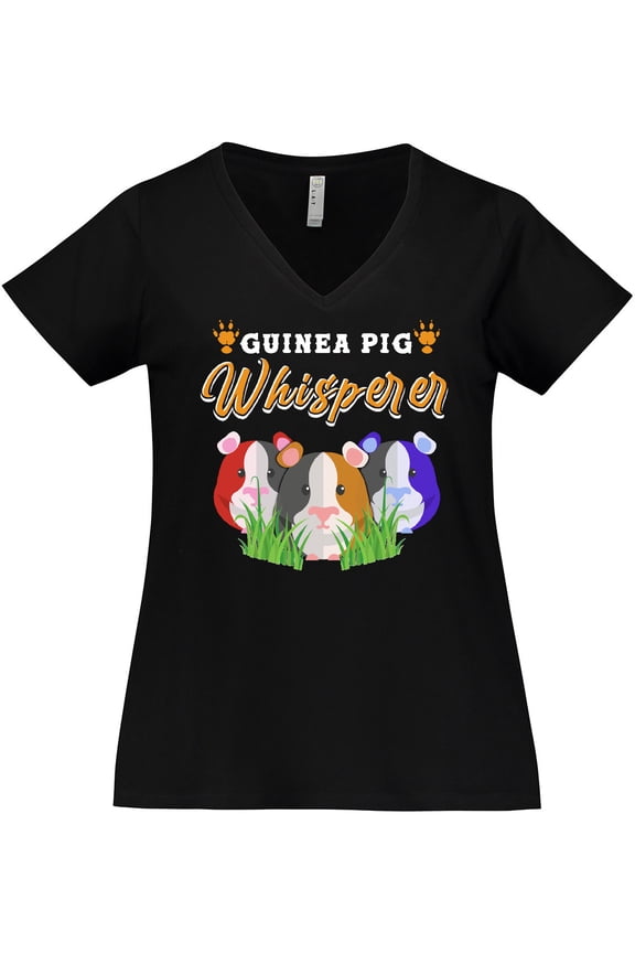 Guinea Pig Whisperer Women's Plus Size V-Neck T-Shirt
