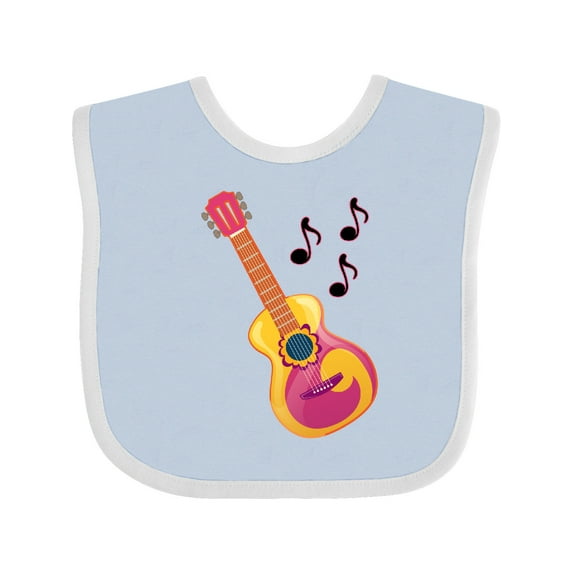 Inktastic Guitar Music Retro Musician Boys or Girls Baby Bib