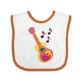 thumbnail image 1 of Inktastic Guitar Music Retro Musician Boys or Girls Baby Bib, 1 of 4