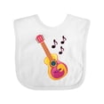 thumbnail image 1 of Inktastic Guitar Music Retro Musician Boys or Girls Baby Bib, 1 of 4