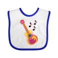 thumbnail image 1 of Inktastic Guitar Music Retro Musician Boys or Girls Baby Bib, 1 of 4