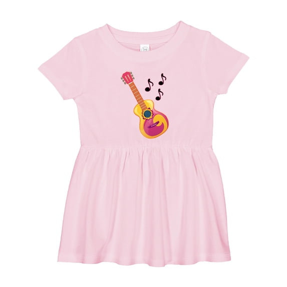 Inktastic Guitar Music Retro Musician Girls Baby Dress