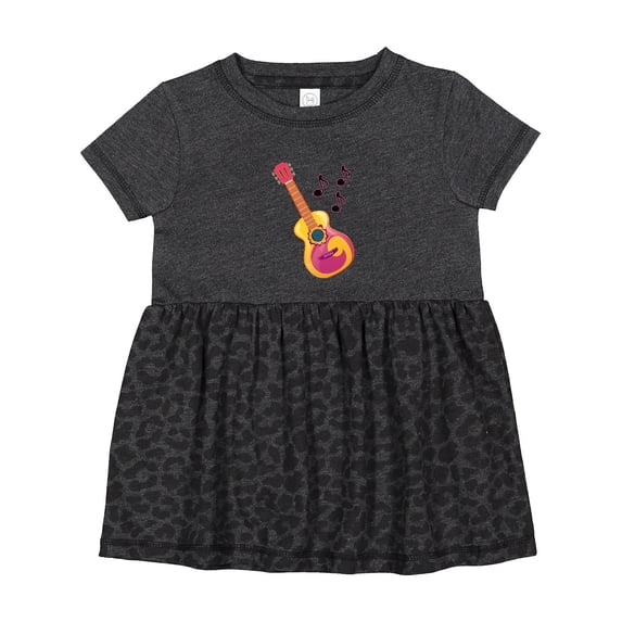Inktastic Guitar Music Retro Musician Girls Baby Dress