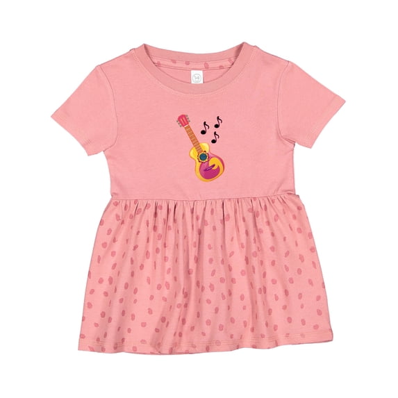 Inktastic Guitar Music Retro Musician Girls Baby Dress