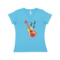 thumbnail image 1 of Inktastic Guitar Music Retro Musician Women's V-Neck T-Shirt, 1 of 5