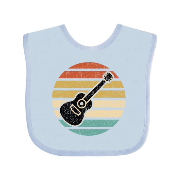 Inktastic Guitar Music for Guitarist Musician Boys or Girls Baby Bib