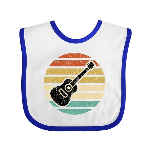 Inktastic Guitar Music for Guitarist Musician Boys or Girls Baby Bib