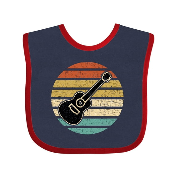 Inktastic Guitar Music for Guitarist Musician Boys or Girls Baby Bib