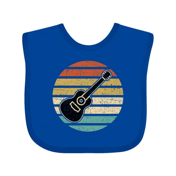 Inktastic Guitar Music for Guitarist Musician Boys or Girls Baby Bib