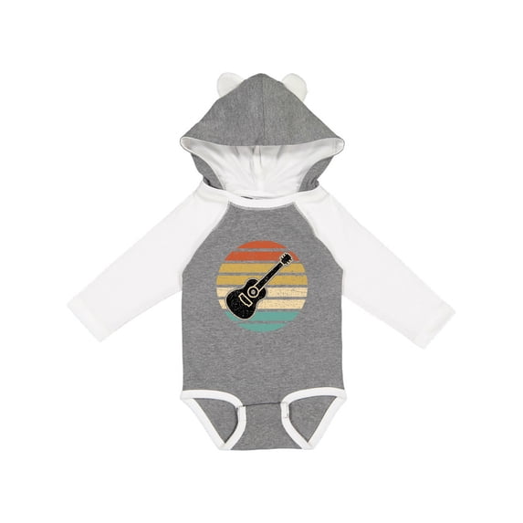 Inktastic Guitar Music for Guitarist Musician Boys or Girls Long Sleeve Baby Bodysuit