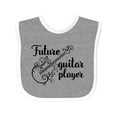 thumbnail image 1 of Inktastic Guitar Player Future Guitarist Girls Baby Bib, 1 of 4