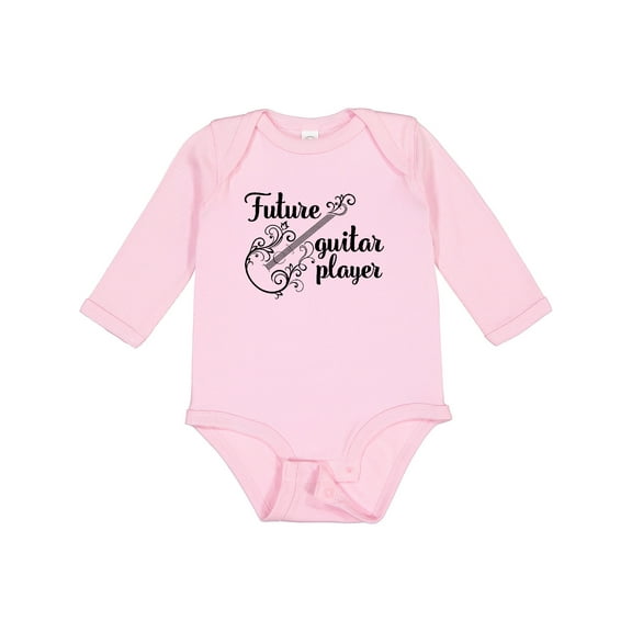 Inktastic Guitar Player Future Guitarist Girls Long Sleeve Baby Bodysuit
