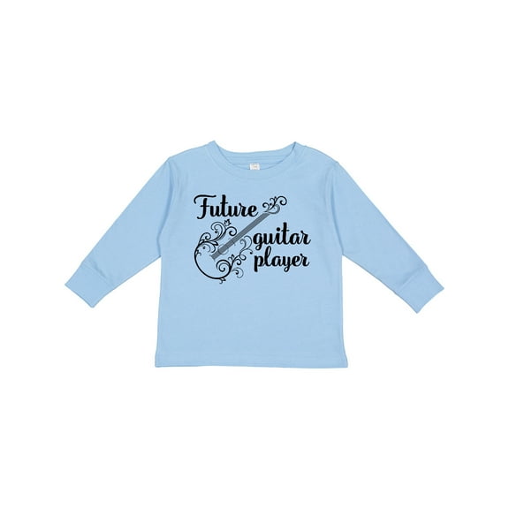 Inktastic Guitar Player Future Guitarist Girls Long Sleeve Toddler T-Shirt